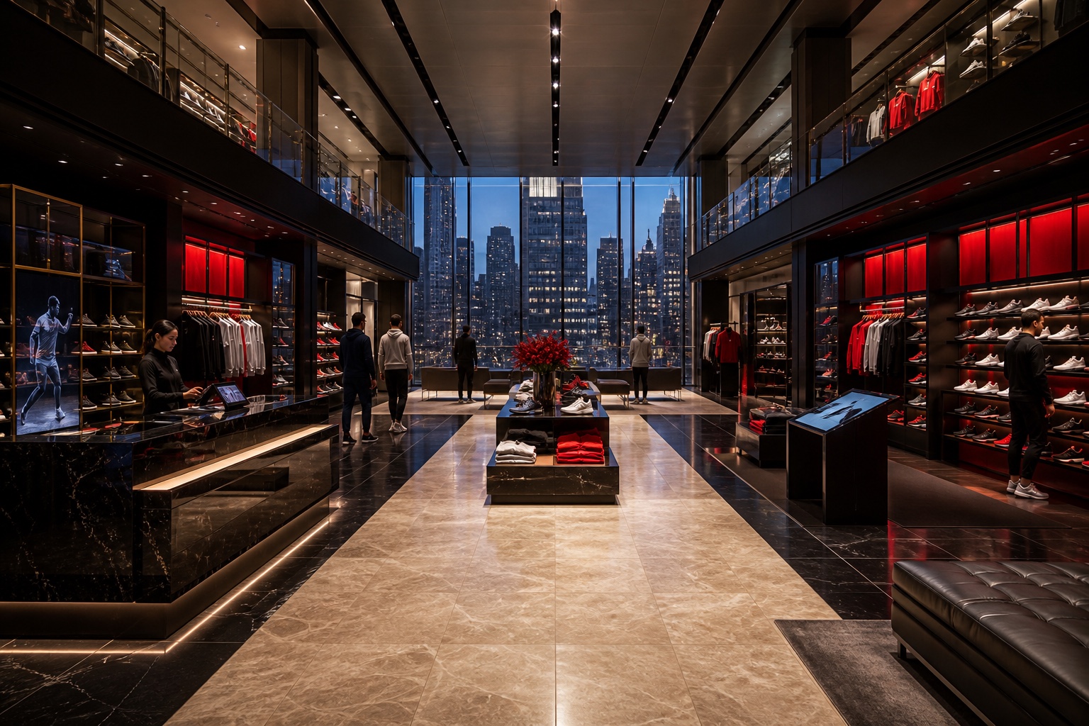 Illustrative retail setting for a BALL customer experience